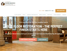 Tablet Screenshot of flooringrestoration.com